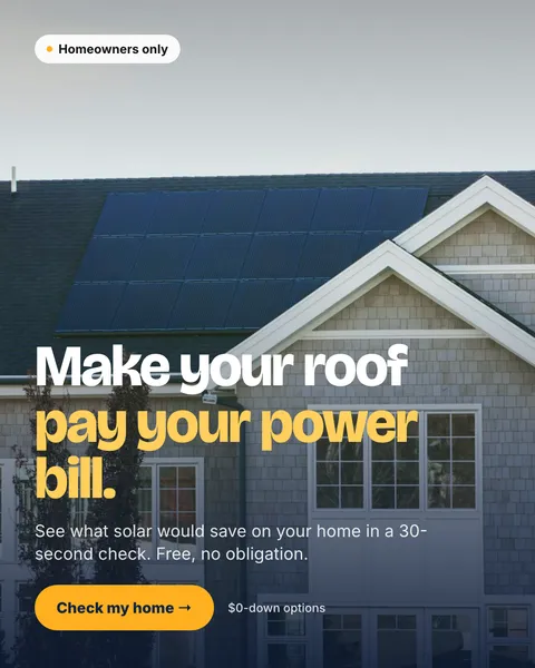 Meta ad for a solar brand